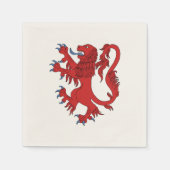 Lion Rampant Gules Serviette (Vorderseite)