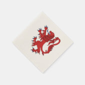 Lion Rampant Gules Serviette (Ecke)