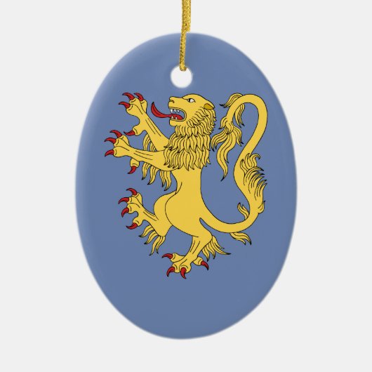 Lion Rampant Keramikornament (Vorne)