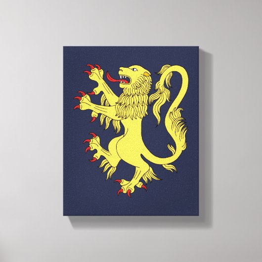 Lion Rampant Leinwanddruck (Vorderseite)