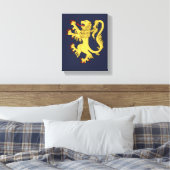 Lion Rampant Leinwanddruck (Insitu (Schlafzimmer))