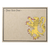 Lion Rampant Notizblock (Vorderseite)