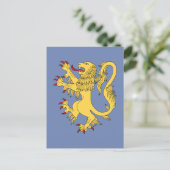 Lion Rampant Postkarte (Stehend Vorderseite)