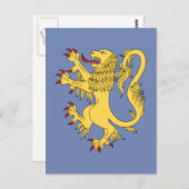 Lion Rampant Postkarte (Vorne/Hinten)