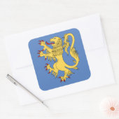 Lion Rampant Quadratischer Aufkleber (Umschlag)