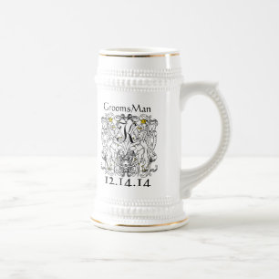 Lion Rampant Renaissance-Hochzeit Bierglas