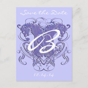 Lion Rampant Renaissance Wedding Ankündigungspostkarte