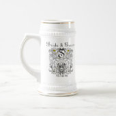 Lion Rampant Renaissance Wedding Bierglas (Links)