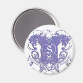 Lion Rampant Renaissance Wedding Magnet (Vorderseite/Rückseite)