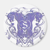Lion Rampant Renaissance Wedding Magnet (Vorne)