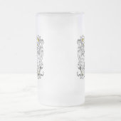 Lion Rampant Renaissance Wedding Mattglas Bierglas (Mittel)