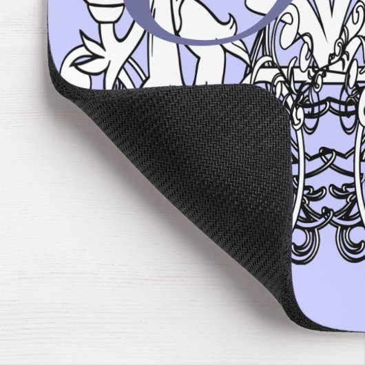 Lion Rampant Renaissance Wedding Mousepad (Ecke)