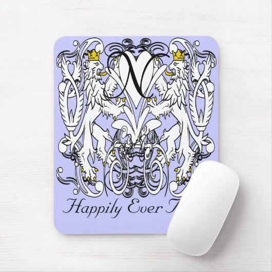 Lion Rampant Renaissance Wedding Mousepad (Mit Mouse)