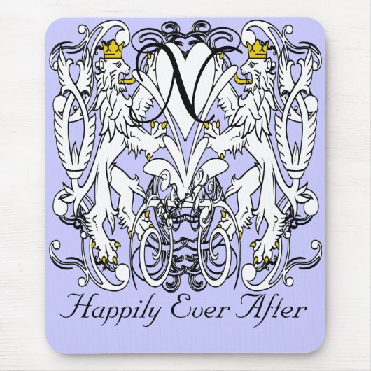 Lion Rampant Renaissance Wedding Mousepad (Vorne)