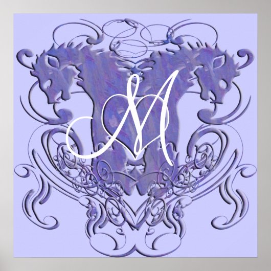 Lion Rampant Renaissance Wedding Poster (Vorne)