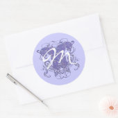 Lion Rampant Renaissance Wedding Runder Aufkleber (Umschlag)