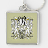 Lion Rampant Renaissance Wedding Schlüsselanhänger (Vorne)