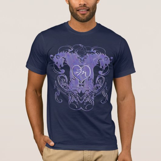 Lion Rampant Renaissance Wedding T-Shirt (Vorderseite)