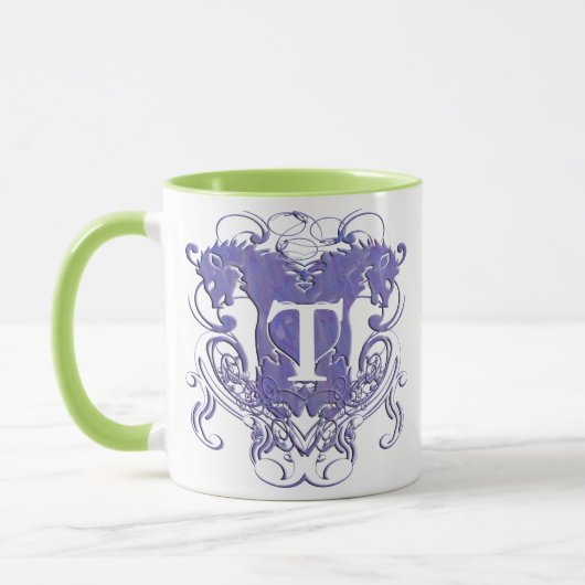 Lion Rampant Renaissance Wedding Tasse (Links)
