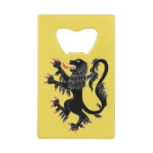 Lion Rampant Sable Geldbeutel Flaschenöffner (Rückseite)