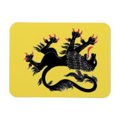 Lion Rampant Sable Magnet (Horizontal)