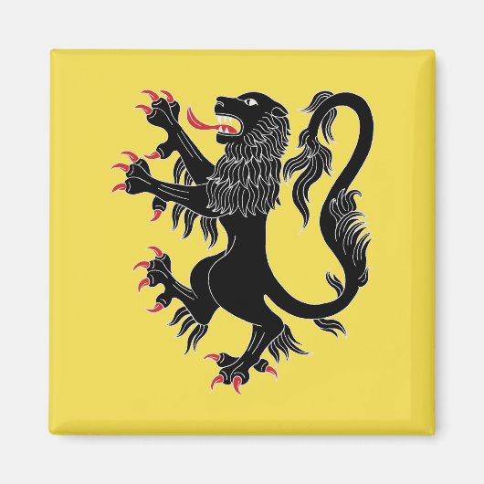 Lion Rampant Sable Magnet (Vorne)