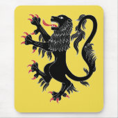 Lion Rampant Sable Mousepad (Vorne)