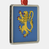 Lion Rampant Silbernes Ornament (Rechts)