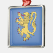 Lion Rampant Silbernes Ornament (Links)