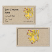 Lion Rampant Visitenkarte (Vorne/Hinten)