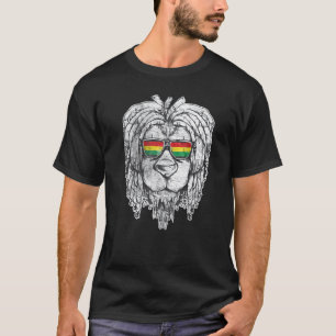 Lion Rasta Reggae Music Vintag Rastafari T-Shirt