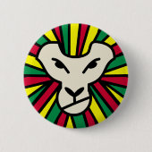 Lion Rastafari Colored Mane Button (Vorderseite)