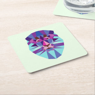 Lion Rechteckiger Pappuntersetzer