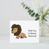 Lion Recovery Card Postkarte (Stehend Vorderseite)