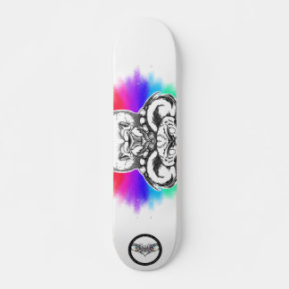 Lion Regenbogen Schwarz-Weiß-Linien Kunsttier Skateboard