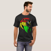 Lion Reggae Flag Colors T-Shirt (Vorne ganz)