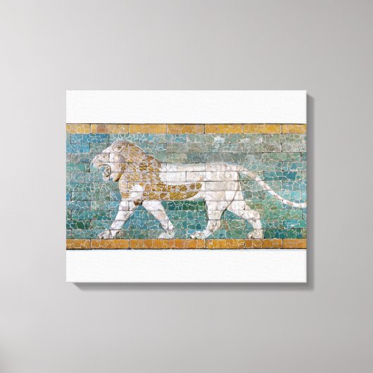 Lion repräsentiert Ishtar Leinwanddruck (Vorderseite)