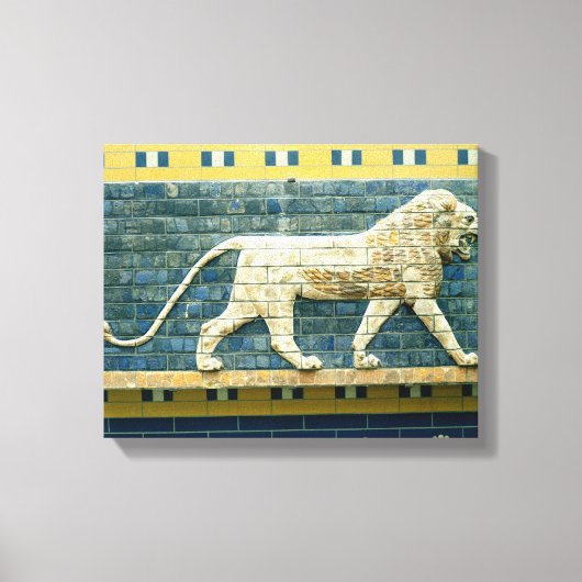 Lion repräsentiert Ishtar Leinwanddruck (Vorderseite)