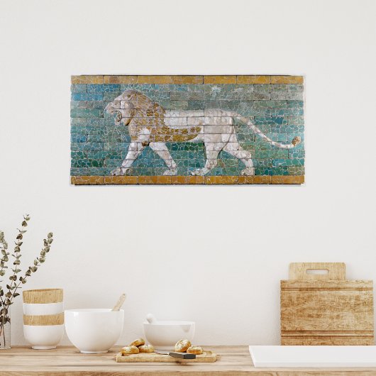 Lion repräsentiert Ishtar Poster (Küche)