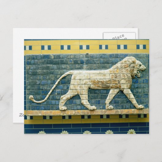 Lion repräsentiert Ishtar Postkarte (Vorne/Hinten)