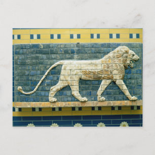 Lion repräsentiert Ishtar Postkarte