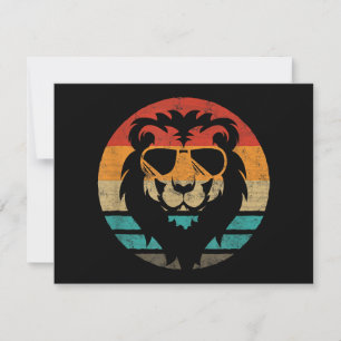 Lion Retro Style Vintag Dankeskarte