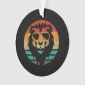 Lion Retro Style Vintag Ornament (Vorderseite)
