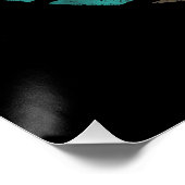 Lion Retro Style Vintag Poster (Ecke)