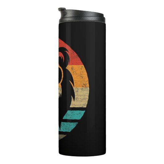 Lion Retro Style Vintag Thermosbecher (Nach rechts gedreht)