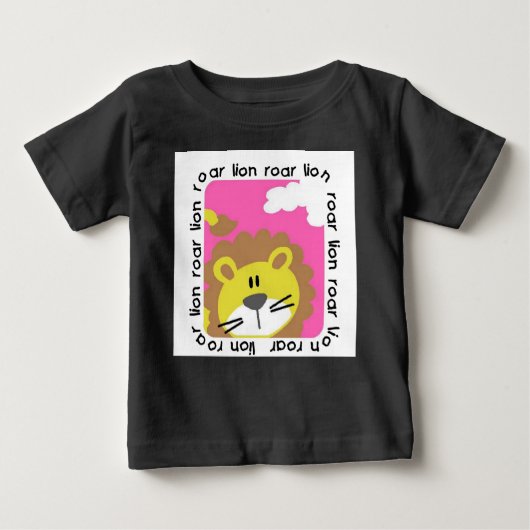 Lion Roar Baby Raglan T - Shirt (Vorderseite)