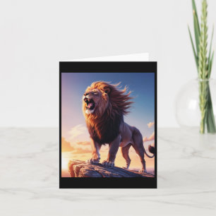 Lion Roar of Independence Liberty T Aufkleber Karte