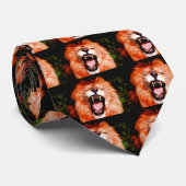 Lion Roaring Krawatte (Gerollt)