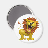 Lion Roaring Magnet (Vorderseite/Rückseite)