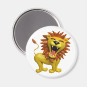 Lion Roaring Magnet (Vorderseite/Rückseite)